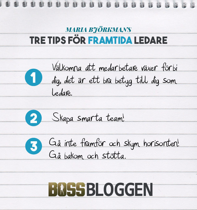 Tips på ledarskap Maria Björkman